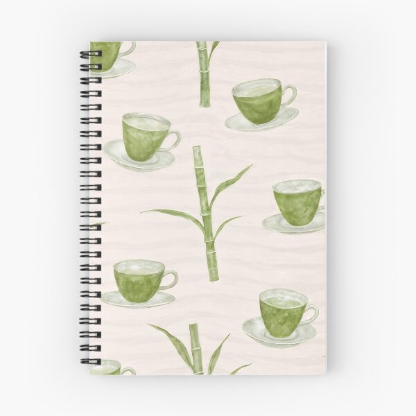 Item preview, Artisan Matcha Bliss – Aesthetic Tea and Leaf Pattern designed and sold by natthaaekf.