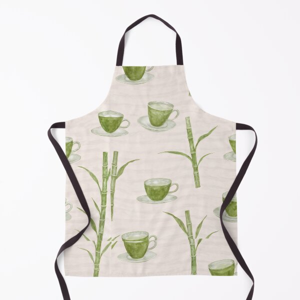 Item preview, Artisan Matcha Bliss – Aesthetic Tea and Leaf Pattern designed and sold by natthaaekf.
