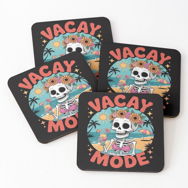 Item preview, Summer Vibes Beach Vacay Summertime Skeleton Vacay Mode designed and sold by tabdejinti.