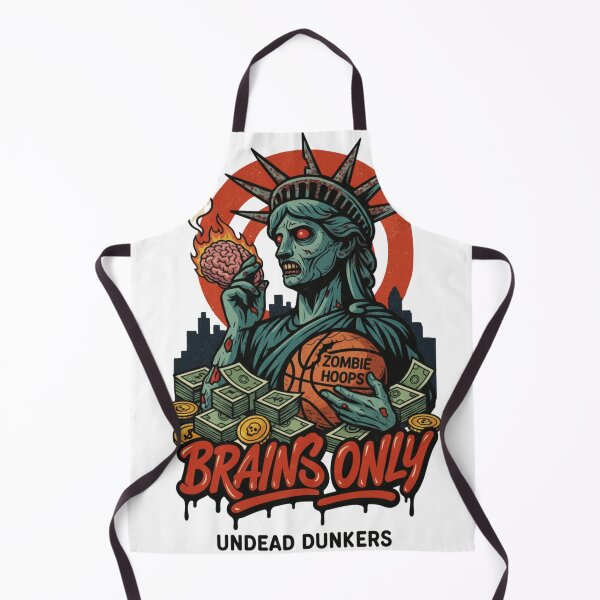 Item preview, Undead Dunkers: "Brains Only" Basketball Graphic designed and sold by Mind-Over-Mood.