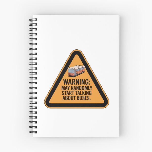 Item preview, Warning: May Randomly Start Talking About Buses – Funny Transit Fan designed and sold by CuteDesignables.
