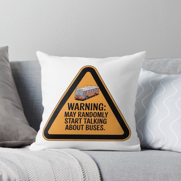 Item preview, Warning: May Randomly Start Talking About Buses – Funny Transit Fan designed and sold by CuteDesignables.