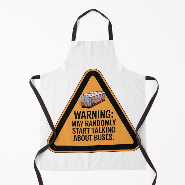 Item preview, Warning: May Randomly Start Talking About Buses – Funny Transit Fan designed and sold by CuteDesignables.