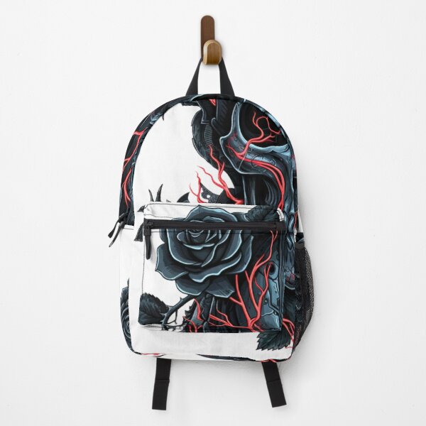 Item preview, Gothic Cyberpunk Skull - Biomechanical Art with Dark Roses and Neon Veins designed and sold by MobMarketdesign.