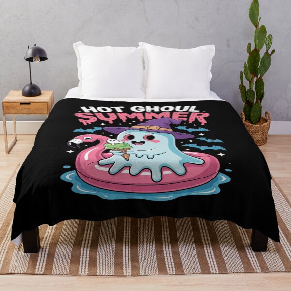 Item preview, Summerween Hot Ghoul Summer Funny Cute Ghost Ice Cream designed and sold by tabdejinti.
