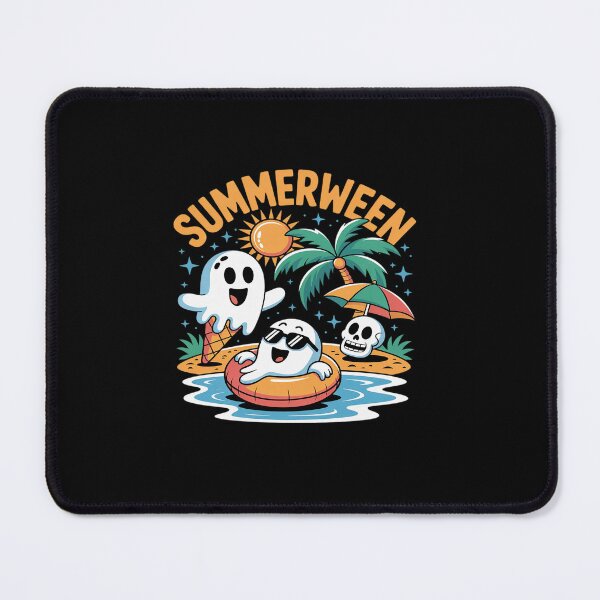 Item preview, Summerween Skeleton Ghost Beach Party Halloween designed and sold by tabdejinti.