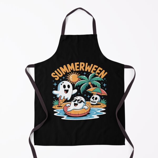 Item preview, Summerween Skeleton Ghost Beach Party Halloween designed and sold by tabdejinti.