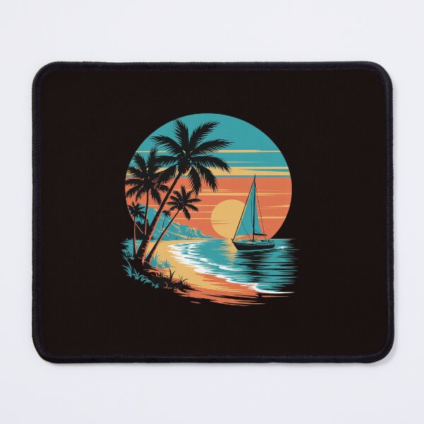 Item preview, Sunset Beach Palm Trees Ocean designed and sold by tabdejinti.