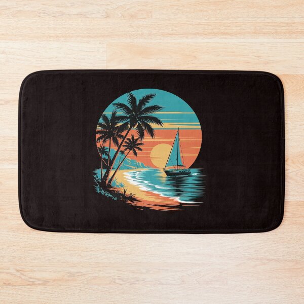 Item preview, Sunset Beach Palm Trees Ocean designed and sold by tabdejinti.