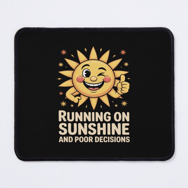 Item preview, Sunshine Running Poor Decisions Funny Sun designed and sold by ticlitule.