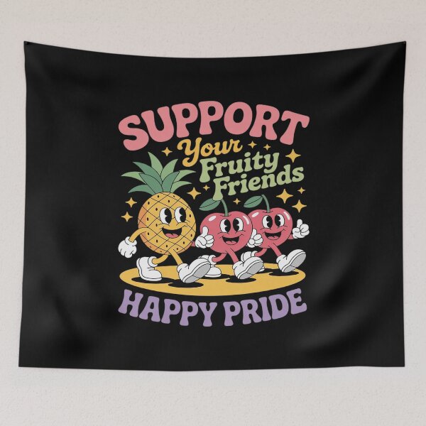 Item preview, Support Your Fruity Friends Happy Pride designed and sold by ticlitule.