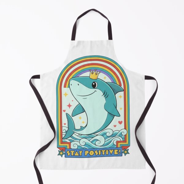 Item preview, Stay Positive Cute Shark King/Queen Sticker designed and sold by Hilmanku.