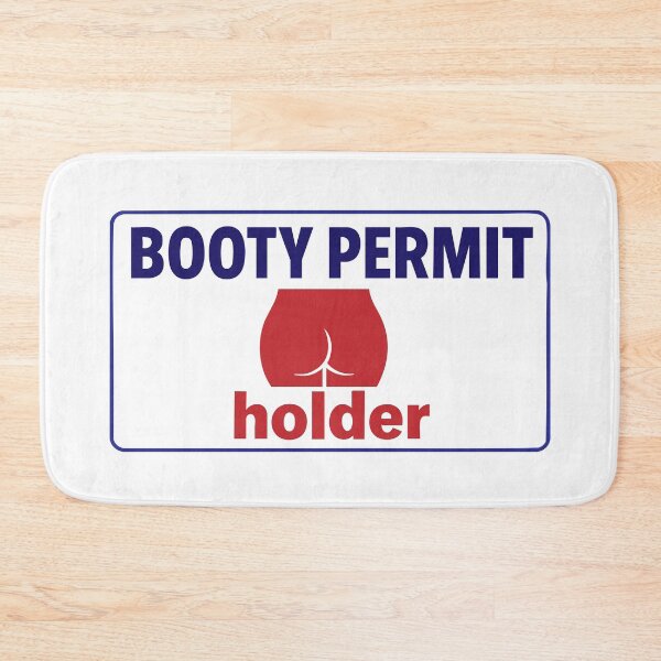 Item preview, Booty Permit Holder designed and sold by ChickenFund.