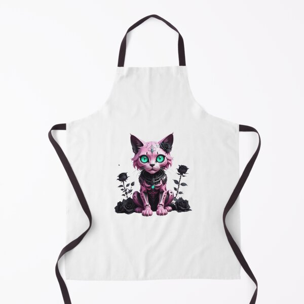 Item preview, Pink Goth Cyberpunk Skeleton Cat with Black Roses designed and sold by AOG-DESIGNS.