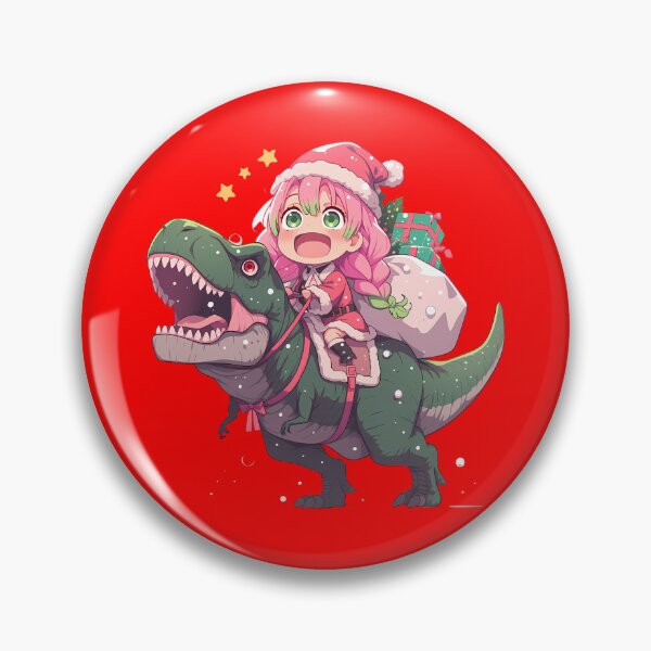 Artikelvorschau, Mitsuri Kanroji Weihnachten Dinosaurier Ride Demon Slayer Anime entworfen und verkauft von TorbenKuhano.