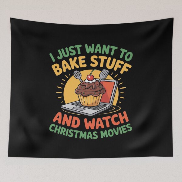 Item preview, Christmas Baking Cake Movies Watching designed and sold by RayArmstrong.
