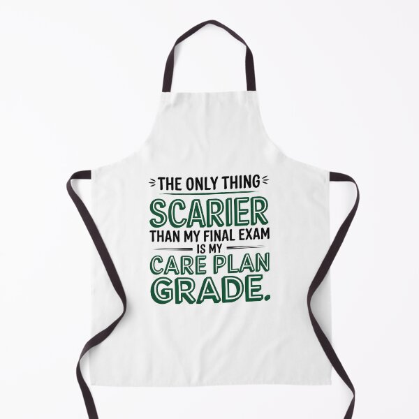 Item preview, The Only Thing Scarier Than My Final Exam Is My Care Plan Grade – Funny Student Nurse designed and sold by CuteDesignables.