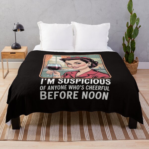 Item preview, Suspicious of Cheerful People Before Noon designed and sold by ticlitule.