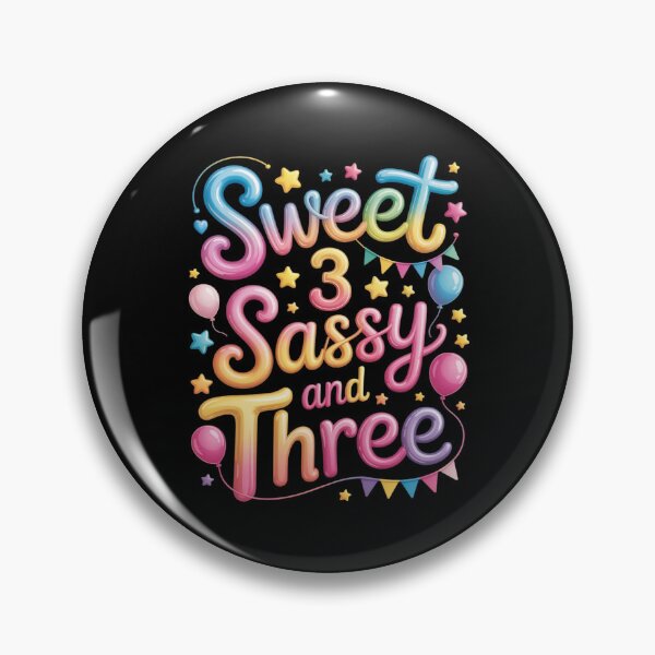 Item preview, Sweet 3 Sassy And Third 3rd Birthday Donut Theme Girl designed and sold by ticlitule.