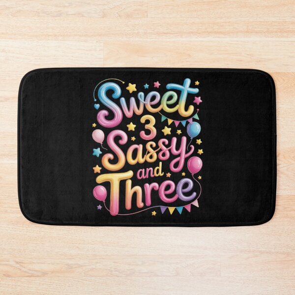 Item preview, Sweet 3 Sassy And Third 3rd Birthday Donut Theme Girl designed and sold by ticlitule.