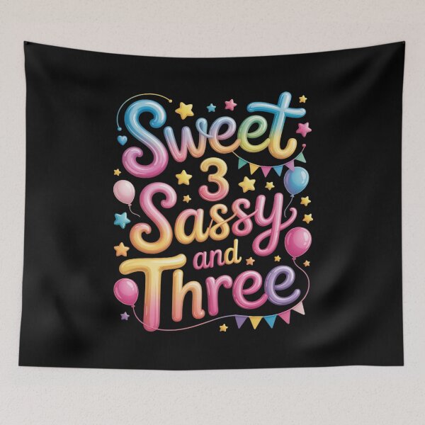 Item preview, Sweet 3 Sassy And Third 3rd Birthday Donut Theme Girl designed and sold by ticlitule.