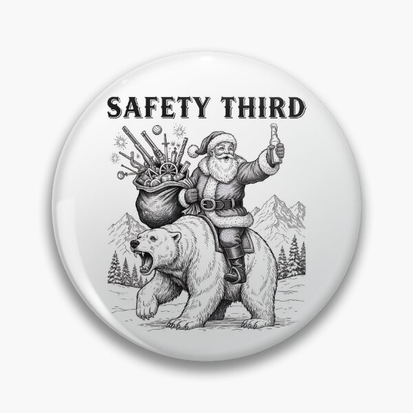 Item preview, Safety Third Funny Sarcastic Christmas Safety Third Gear designed and sold by DynamicDesign.