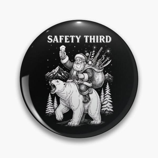 Item preview, Safety Third Funny Sarcastic Christmas Safety Third Gear designed and sold by DynamicDesign.