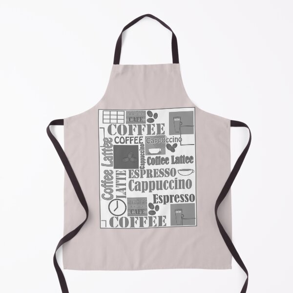 Item preview, Pattern in grey colors and coofee thematic designed and sold by fuzzyfox.
