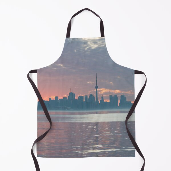 Item preview, Toronto Skyline with Gentle Pink Mist at Sunrise designed and sold by Georgia Mizuleva.