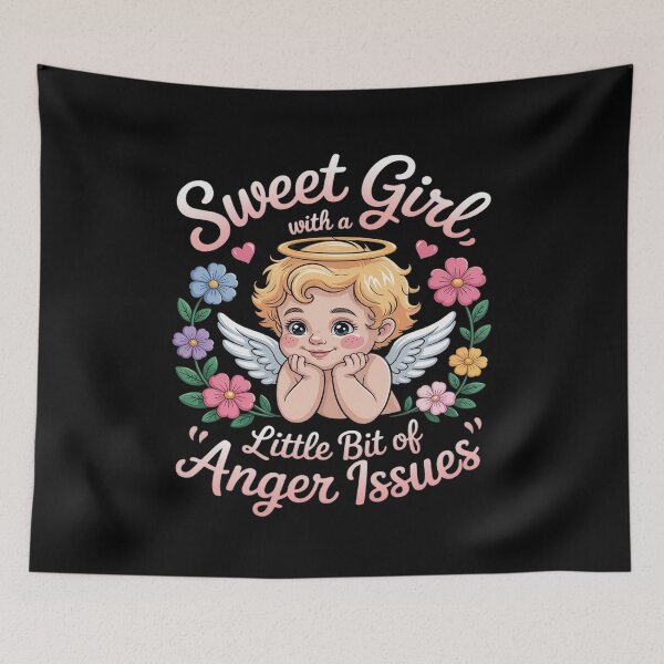 Item preview, Sweet Girl With A Little Bit Of Anger Issue designed and sold by ticlitule.