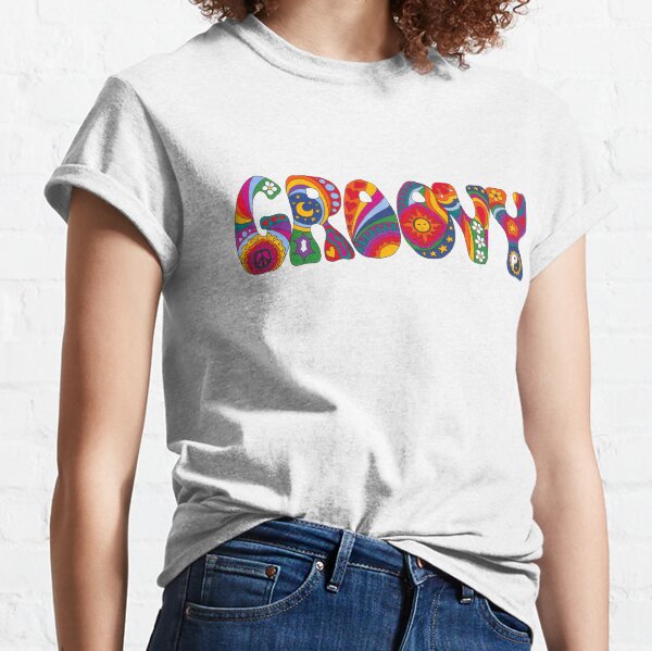 Psychedelic Groovy Classic T-Shirt