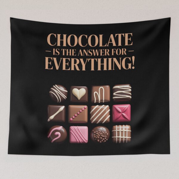 Item preview, Chocolate is The Answer for Everything - Men Women Children designed and sold by HellD3vil-Art.