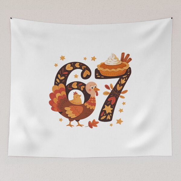 Item preview, 67 Meme Thanksgiving Turkey Day Funny Holiday Six Seven designed and sold by VladoZork.