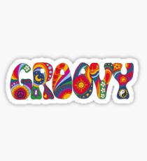 Psychedelic Groovy Sticker