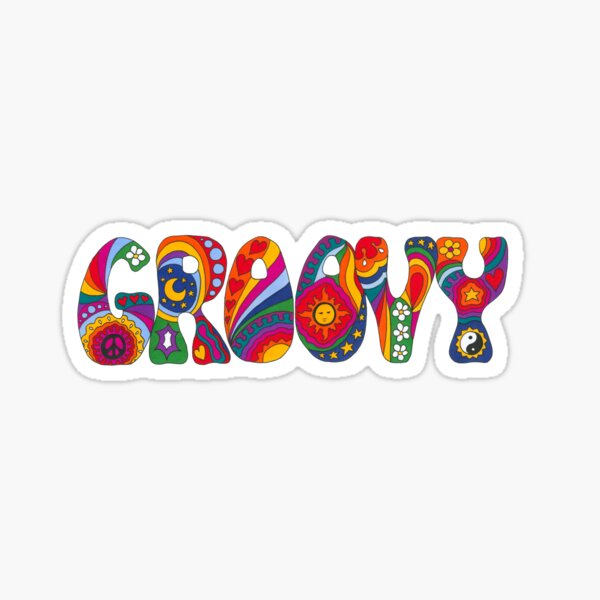 Psychedelic Groovy Sticker