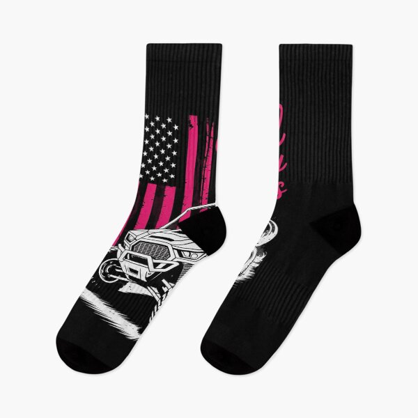 Item preview, SXS UTV Mud & Messy Bun Pink Flag Offroad Girl Power designed and sold by ticlitule.