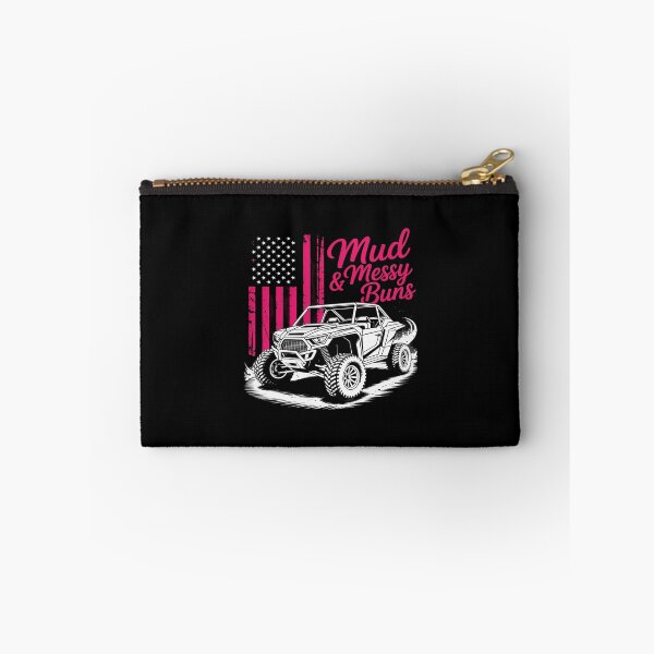 Item preview, SXS UTV Mud & Messy Bun Pink Flag Offroad Girl Power designed and sold by ticlitule.