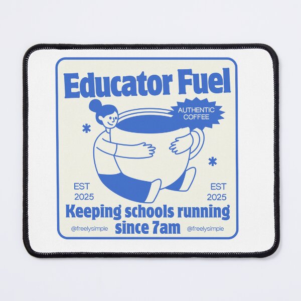 Item preview, Educator Fuel Sticker designed and sold by freelysimple.