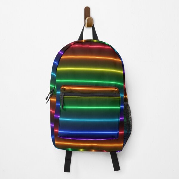 Item preview, Neon Rainbow Lines on Black designed and sold by SassyArtistry.