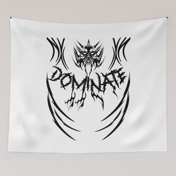 Item preview, DOMINATE – Dark Power Streetwear Design | Rock x Fitness Aesthetic - Black logo designed and sold by Gary-Shop.