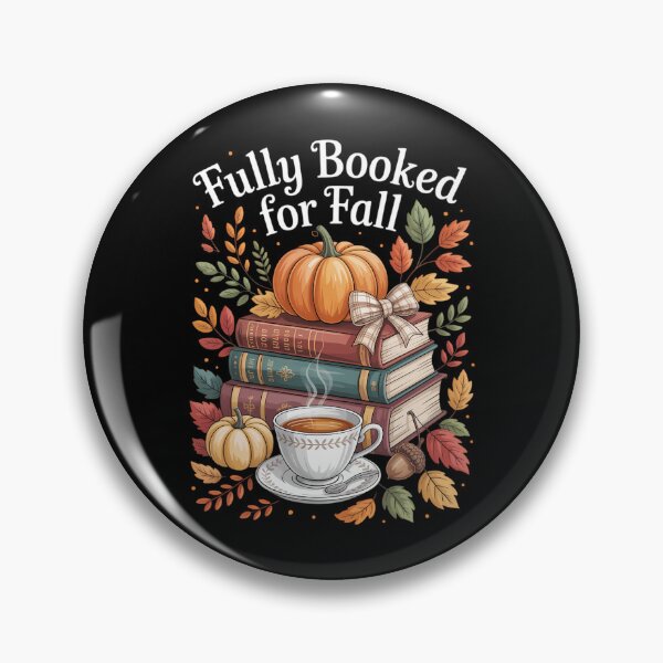 Item preview, Fully Booked for Fall Books Pumpkin Autumn Thanksgiving designed and sold by HellD3vil-Art.