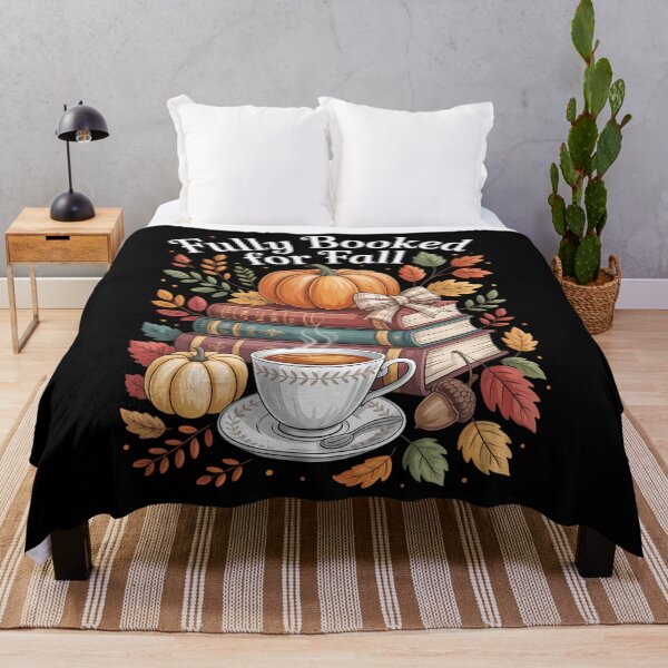 Item preview, Fully Booked for Fall Books Pumpkin Autumn Thanksgiving designed and sold by HellD3vil-Art.