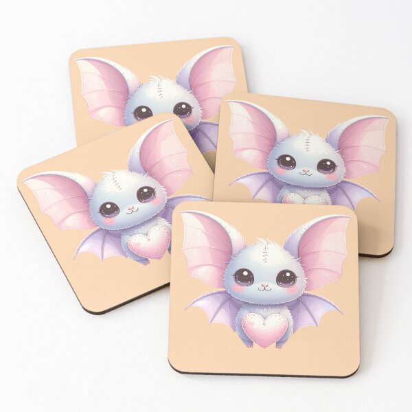 Item preview, Adorable Pastel Gothic Baby Bat Holding a Heart designed and sold by AOG-DESIGNS.