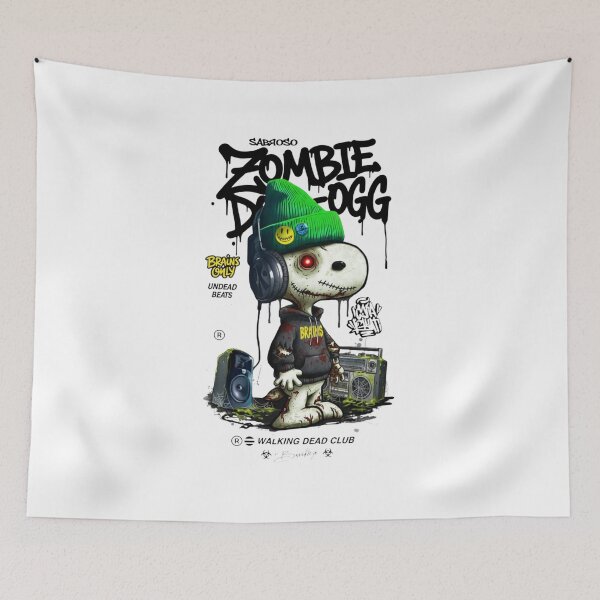 Item preview, Zombie D-O-GG: Undead Beats designed and sold by Mind-Over-Mood.