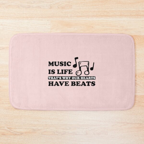 Item preview, Music-Is-Life-That'S-Why-Our-Hearts-Have-Beats designed and sold by GebhaReimann34.