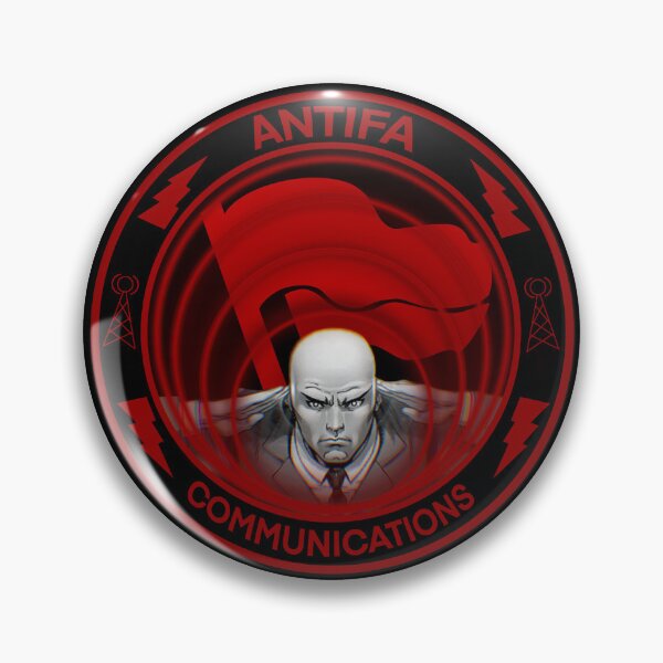 Item preview, Antifa Communications (Professor X psychic logo) designed and sold by Delinquent Doll.