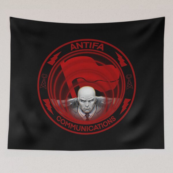 Item preview, Antifa Communications (Professor X psychic logo) designed and sold by Delinquent Doll.