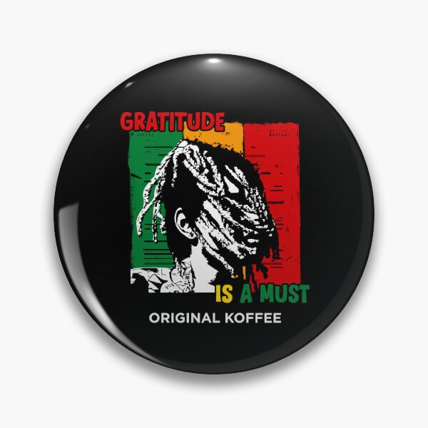 Item preview, Koffee - Gratitude is a Must - dark background designed and sold by Half Serious.