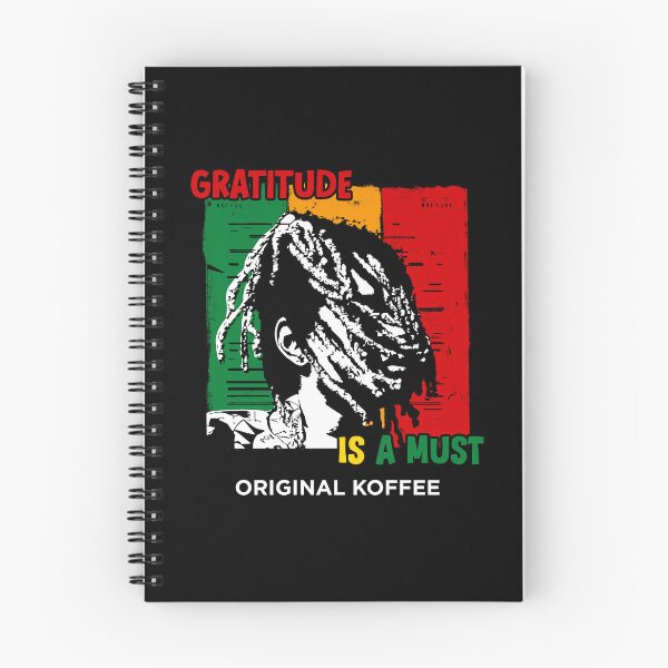 Item preview, Koffee - Gratitude is a Must - dark background designed and sold by Half Serious.