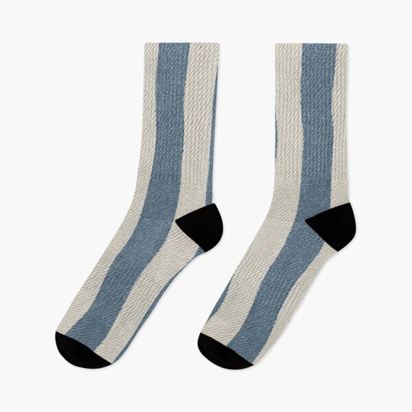 Item preview, Blue and Beige Fabric Stripe Pattern designed and sold by SassyArtistry.